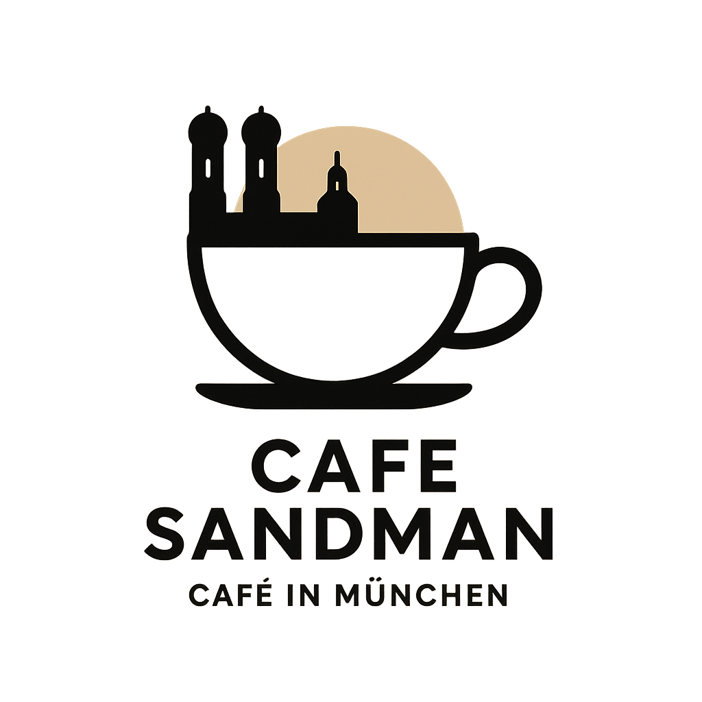 Logo generiert mit Prompt: modern minimal vector logo for a brand called 'Cafe Sandman'. Keywords: Cafe in München